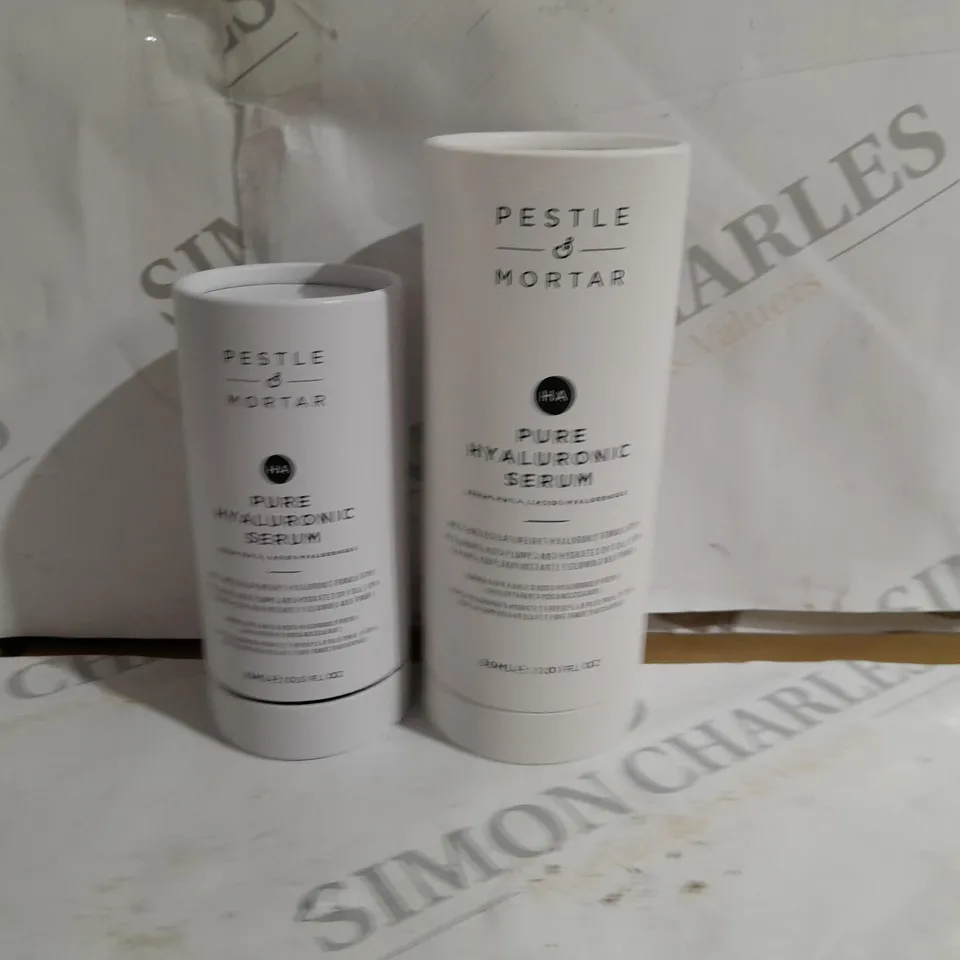 PESTLE & MORTAR SET OF PURE HYALURONIC SERUM