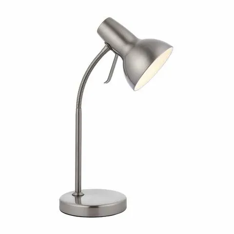 BOXED ENDON LIGHTING AMALFI NICKEL/WHITE IP20 7W GU10 475MM USB SWITCH TASK TABLE LIGHT