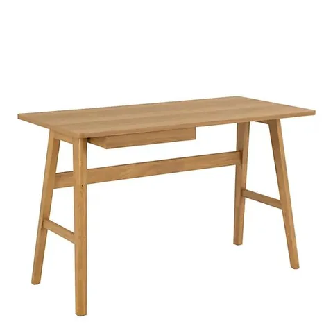 BOXED BARNETT OFFICE DESK IN MATT OAK