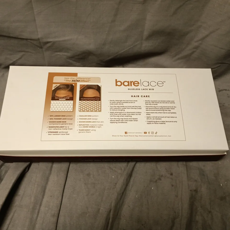 BARE LACE GLUELESS LACE WIG BY SENSATIONNEL – BOXED