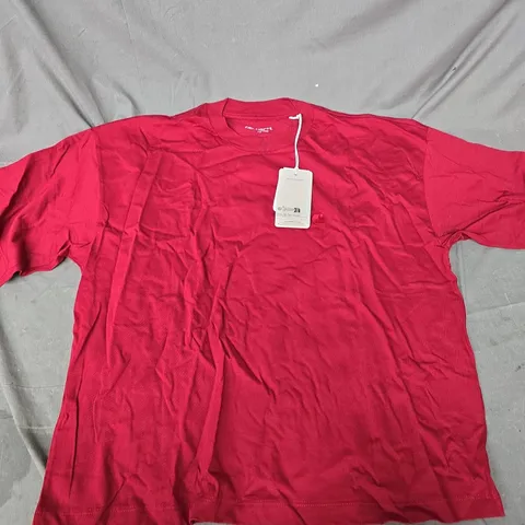 CARHARTT WOMENS SHORT SLEEVE CHESTER T-SHIRT IN SCARLET RED - MEDIUM