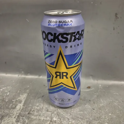 APPROXIMATELY 10 ROCKSTAR BLUEBERRY ZERO SUGAR ENERGY DRINKS