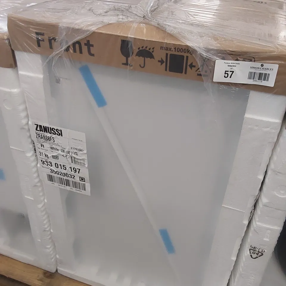  ZANUSSI ZRAN88FS INTEGRATED UPRIGHT FRIDGE 