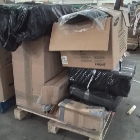 PALLET OF ASSORTED HOUSEHOLD GOODS AND PRODUCTS TO INCLUDE;GAMING CHAIR,GAZEBO,SUITCASE
