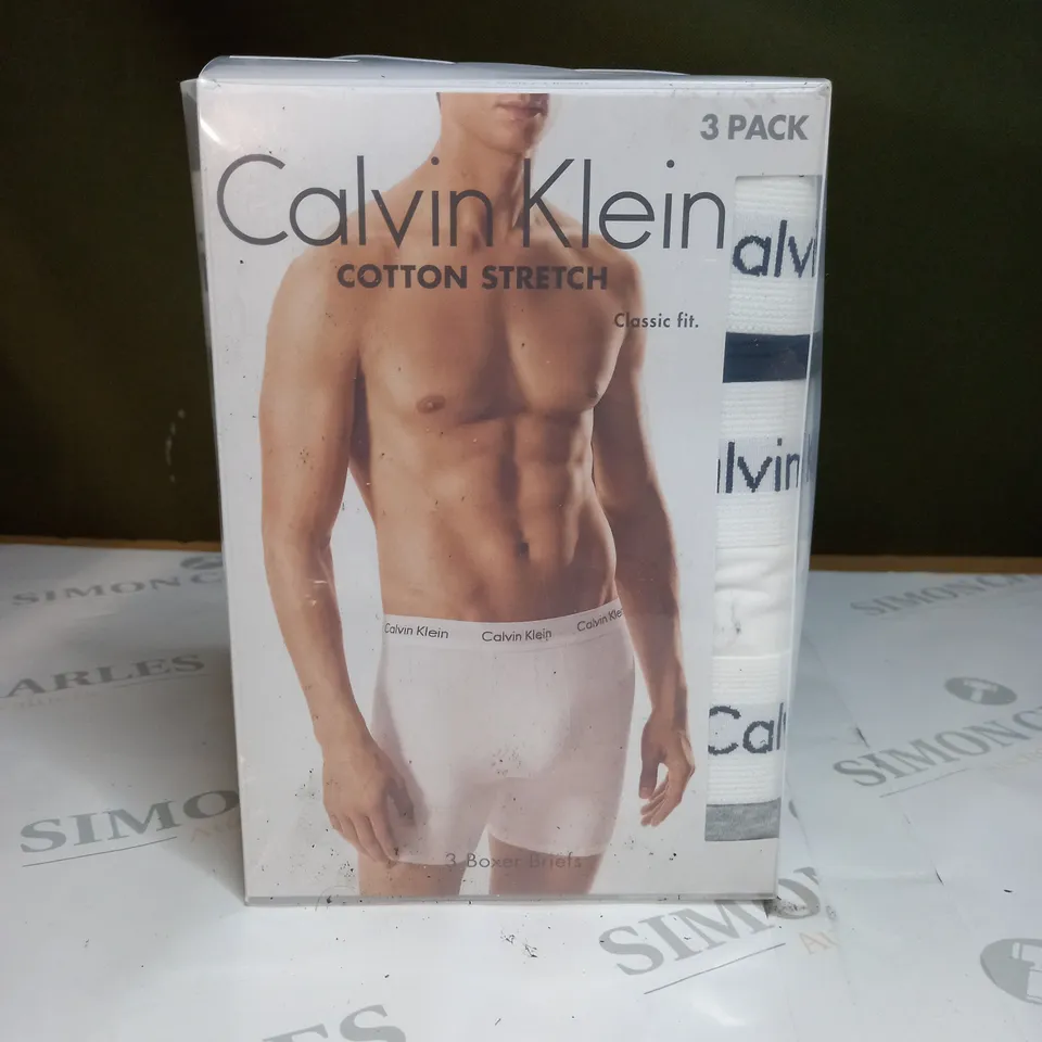 BOXED CALVIN KLEIN BOXER BRIEFS X3 SIZE L