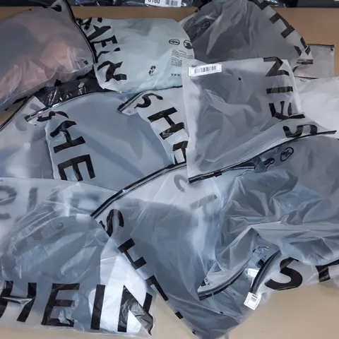 LOT OF 17 ASSORTED BAGGED SHEIN CLOTHING ITEMS IN VARIOUS SIZES