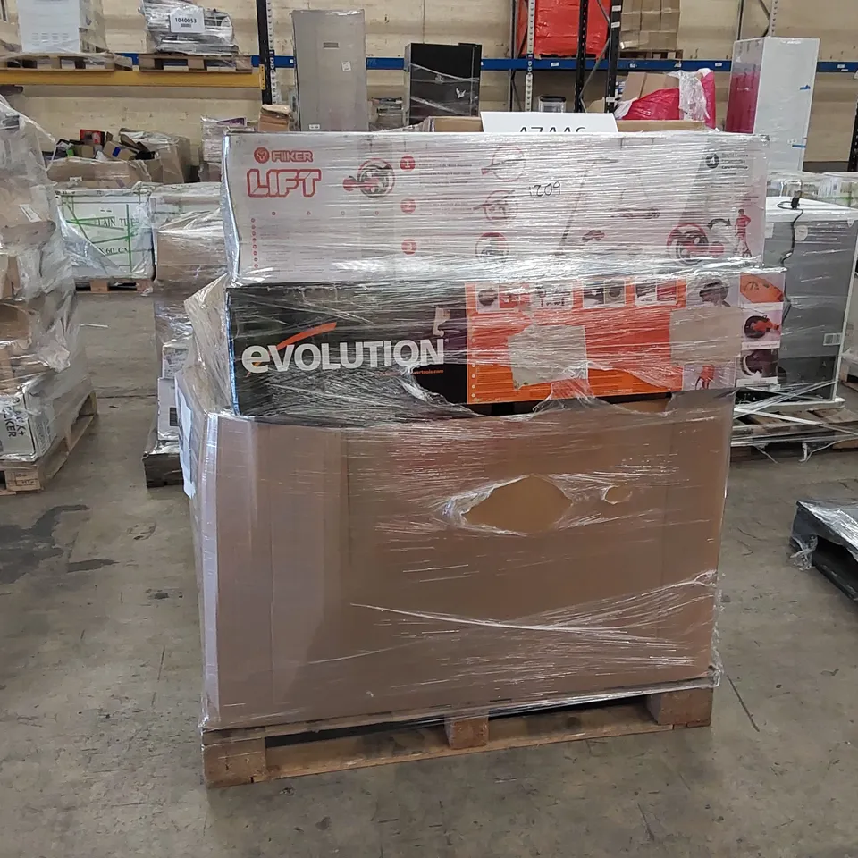 PALLET OF APPROXIMATELY 23 UNPROCESSED RAW RETURN HOUSEHOLD AND ELECTRICAL GOODS TO INCLUDE;