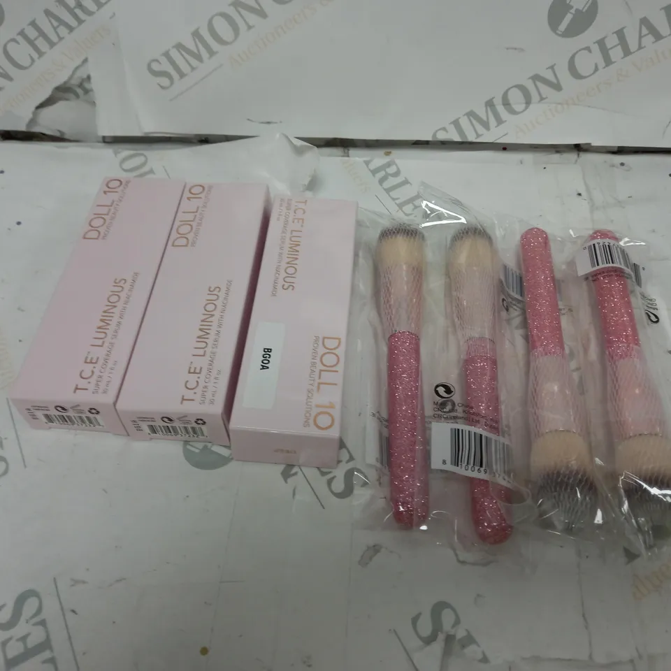 3 X T.C.E LUMINOUS DOLL 10 WITH 4 x BRUSHES