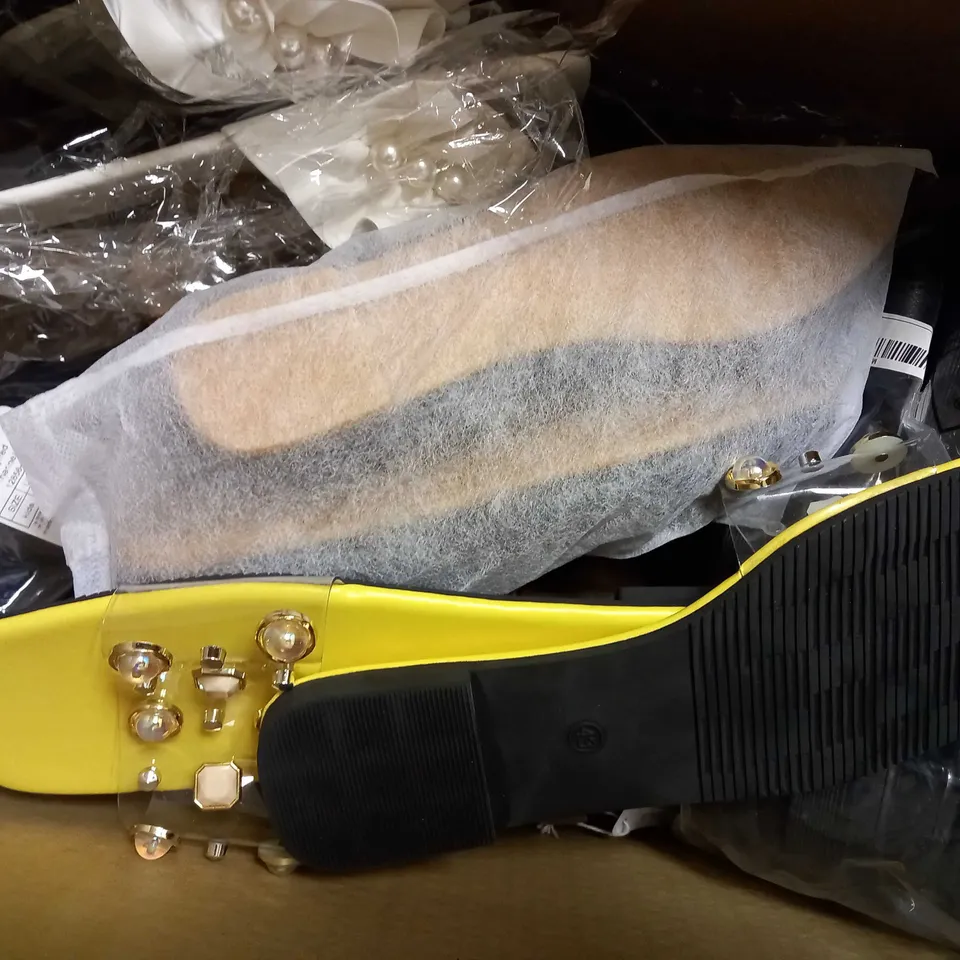 APPROXIMATELY 10 ASSORTED PAIRS OF SHOES IN VARIOUS STYLES & SIZES