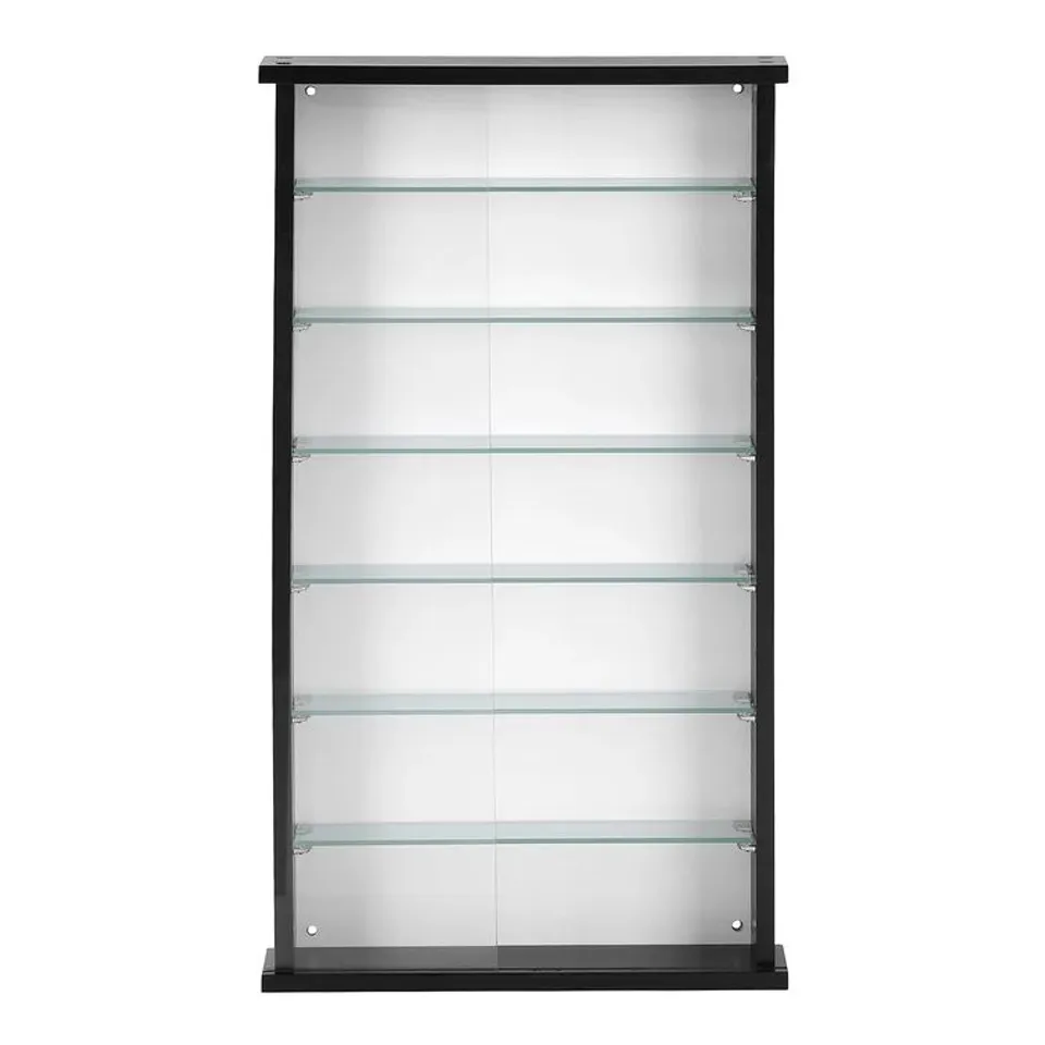BOXED CURIO CABINET - BLACK
