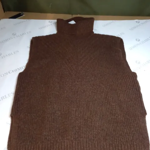 NOBODYS CHILD ROLL NECK TABARD SIZE M