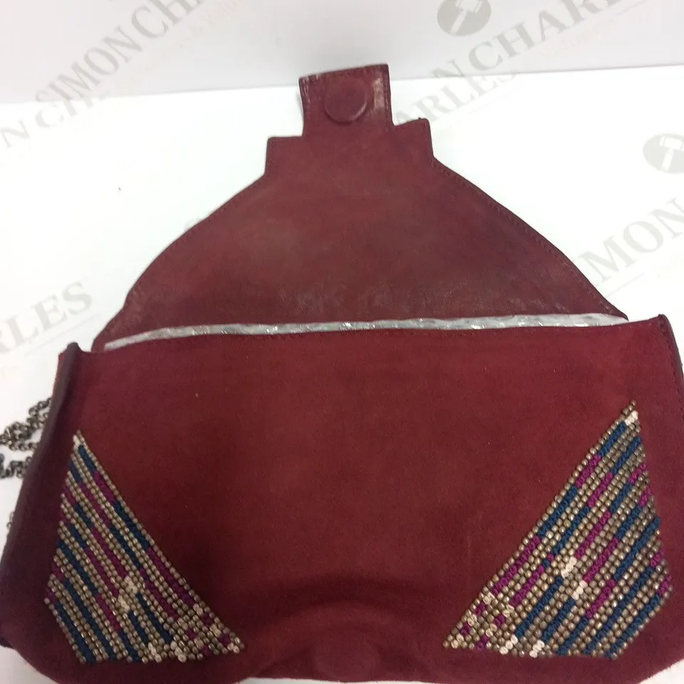 ISABEL MARANT BORDEAUX CLUTCH BAG