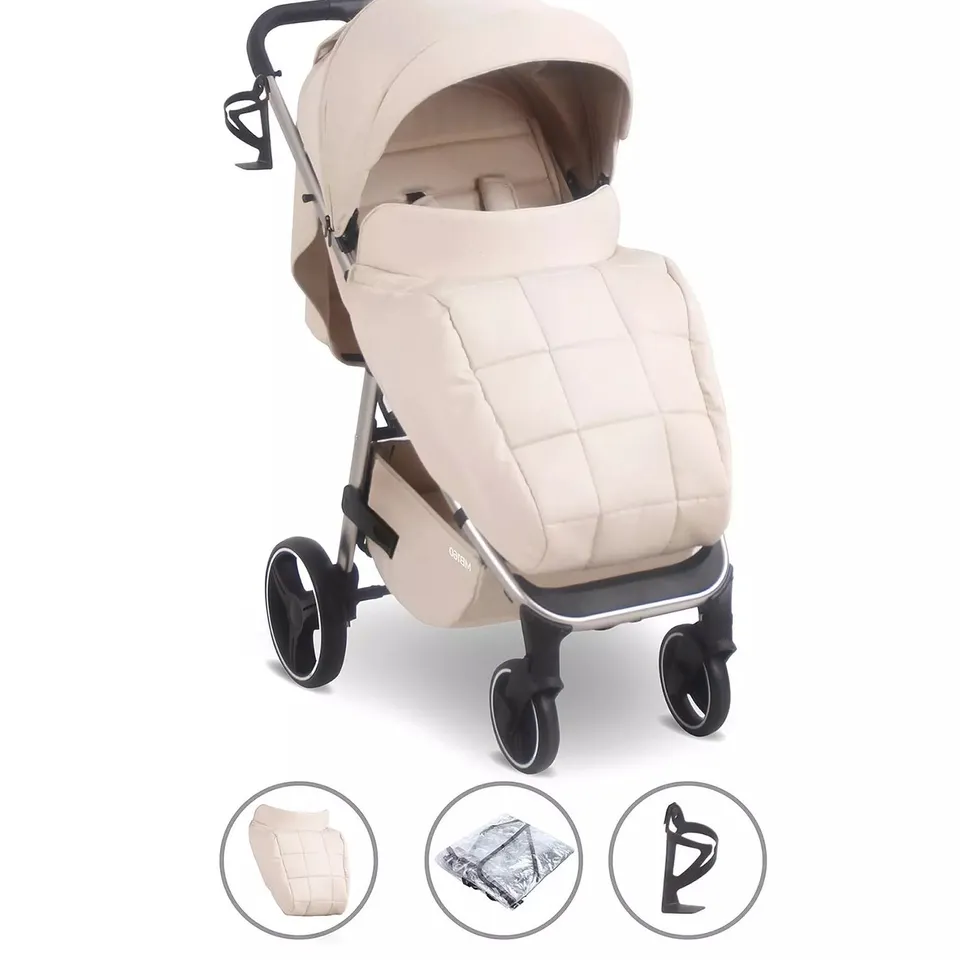 MY BABIIE MB160 PLUS PUSHCHAIR - OATMEAL - COLLECTION ONLY