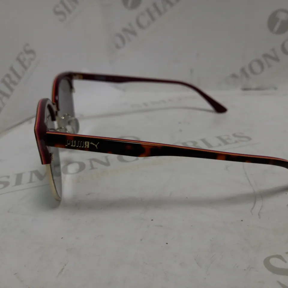 PUMA HAVANA SILVER LENS SUNGLASSES RRP £99