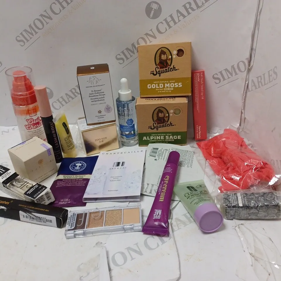 LOT OF BEAUTY PRODUCTS TO INCLUDE MENS NATURAL SOAP, ELF LIP OIL, ETC