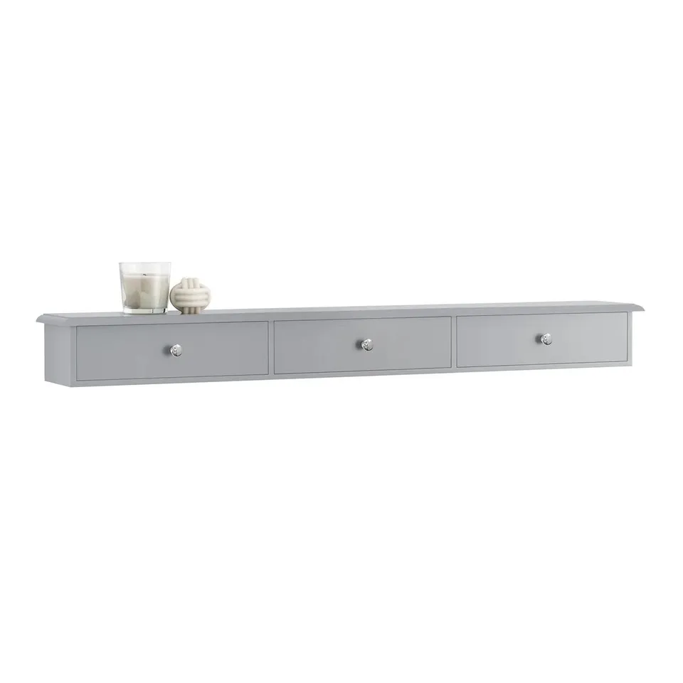 BOXED SWENI WALL SHELF - GREY (1 BOX)