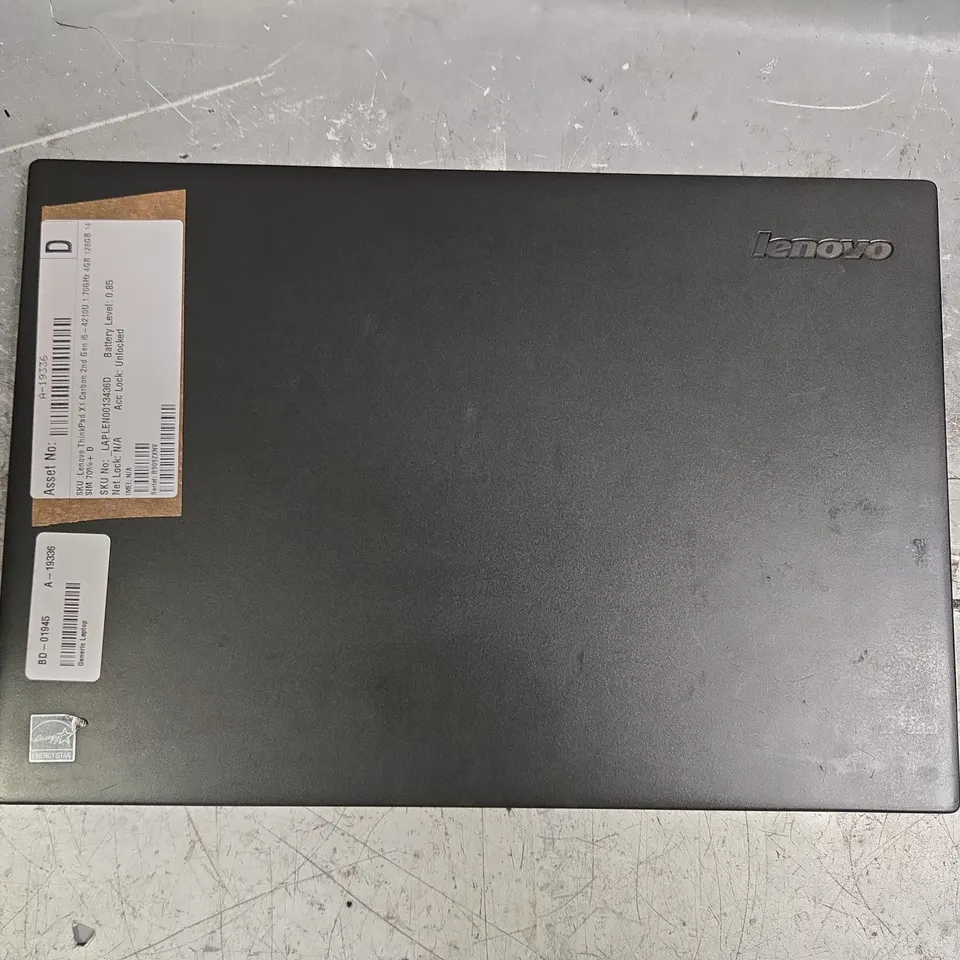 LENOVO THINKPAD X1 CARBON 2ND GEN LAPTOP IN BLACK