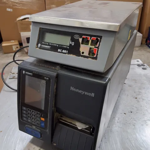 HERBERT BC-801 CHECK-WEIGHING SCALE & LABELER