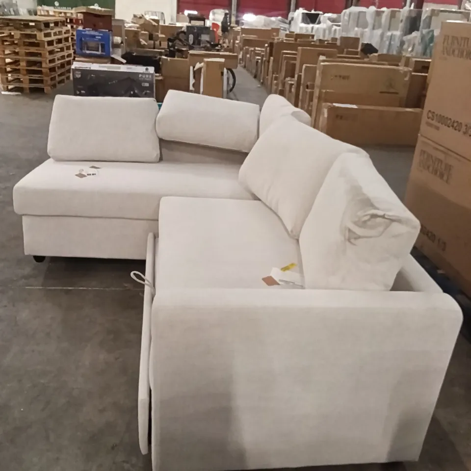 BEARNARD 4 SEATER CORNER SOFA BED