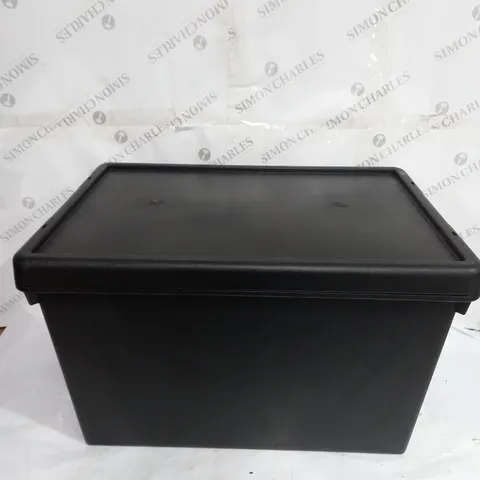 UNBRANDED BLACK STORAGE BOX - 60CM X 40CM X35CM