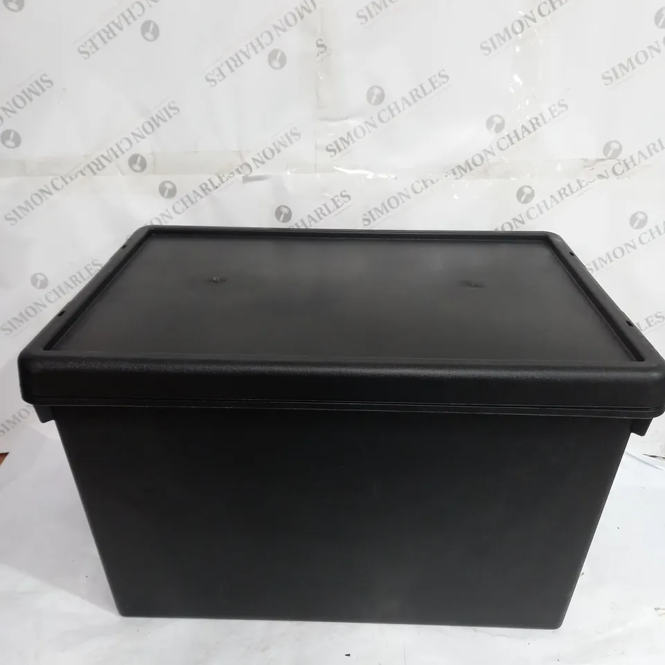 UNBRANDED BLACK STORAGE BOX - 60CM X 40CM X35CM