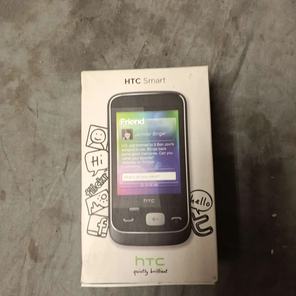HTC SMART SMARTPHONE – BOXED WITH CHARGER & USB CABLE