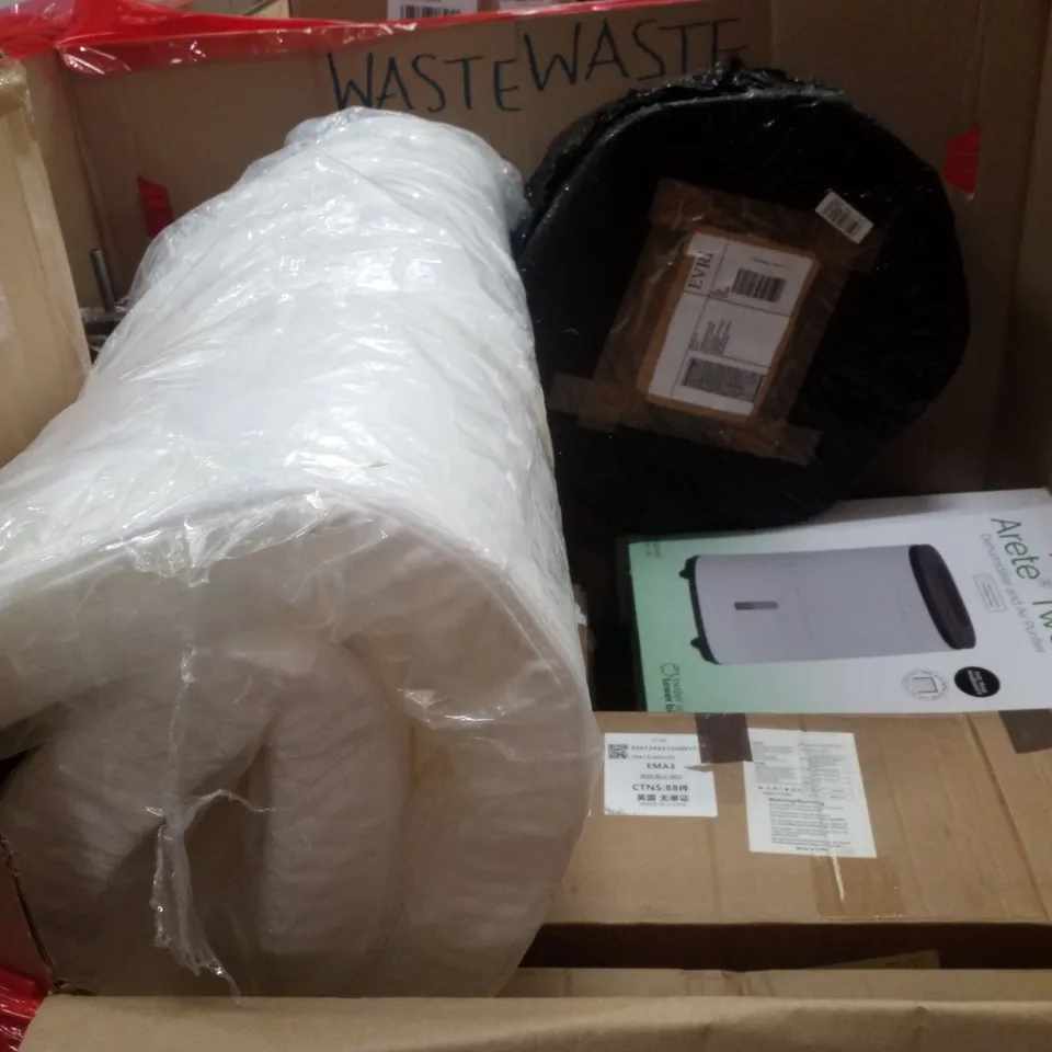 PALLET CONTAINING ASSORTED PRODUCTS INCLUDING BAR TABLE, FOLDING COMMODE CHAIR, STEAM CLEANER & BABY BASSINET