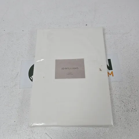 JD WILLIAMS DOUBLE FITTED SHEET – WHITE