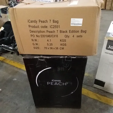 BOXED ICANDY PEACH7 STROLLER, CARRYCOT AND ACCESSORIES - COOKIE COMBO (2 BOXES)