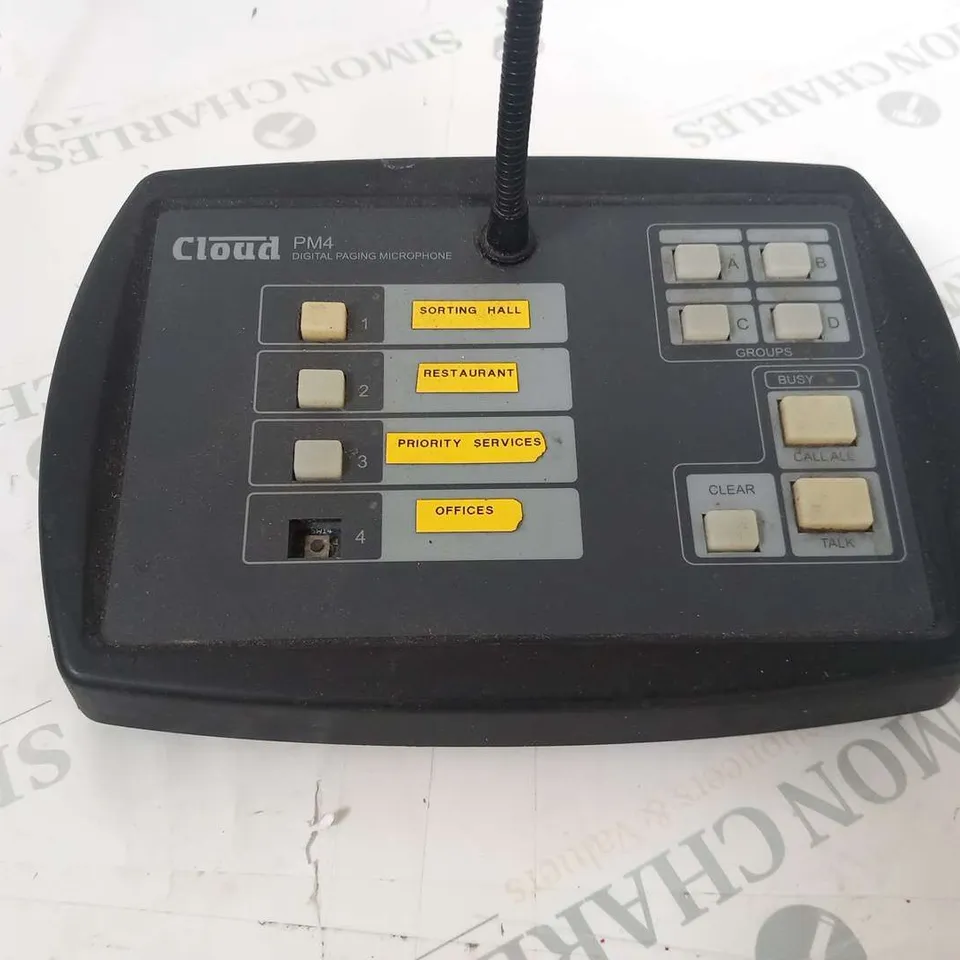 CLOUD PM4 DIGITAL PAGING MICROPHONE