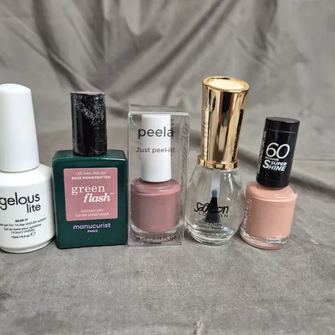 APPROXIMATELY 20 BOTTLES OF NAIL VARNISH TO INCLUDE RIMMEL, PEELA AND SAFFRON