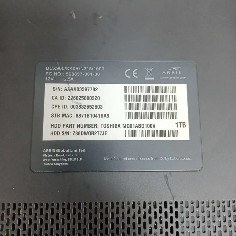 VODAFONE TV BOX BLACK