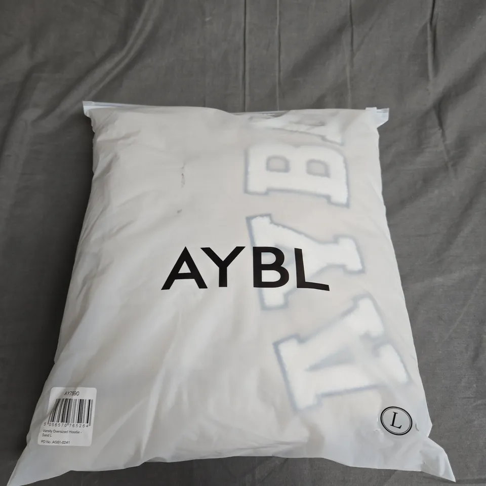 BAGGED AYBL VARSITY OVERSIZED HOODIE - SIZE L