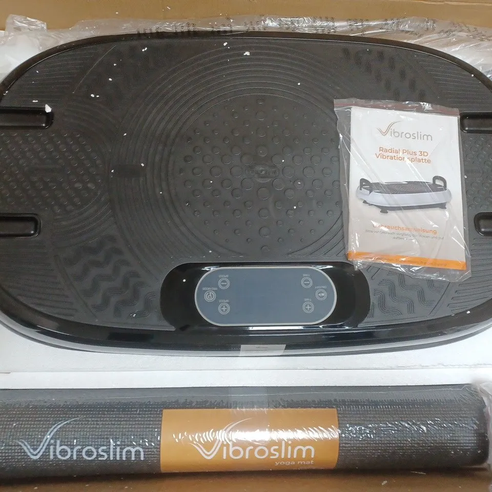 VIBROSLIM RADIAL PLUS 3D VIBRATION PLATE & YOGA MAT