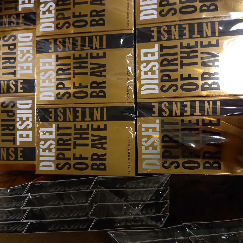 LOT OF APPROXIMATELY 240 DIESEL SPIRIT OF THE BRAVE INTENSE EDP SAMPLES 1ML (20 X 12PC X 1ML)