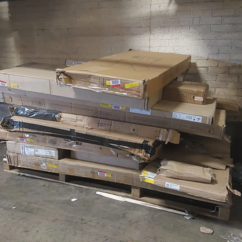 PALLET CONTAINING A LARGE QUANTITY OF ASSORTED FURNITURE PARTS 