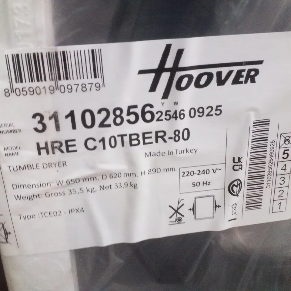 HOOVER H3WPS4106TAMBR80 10KG 1400 SPIN WASHING MACHINE - GRAPHITE
