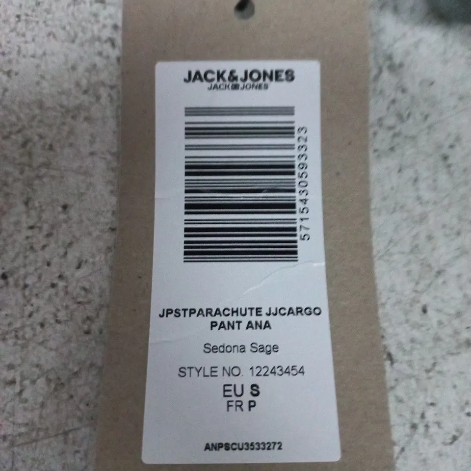 JACK & JONES MEN’S JOGGER TROUSERS – SEDONA SAGE, EU S
