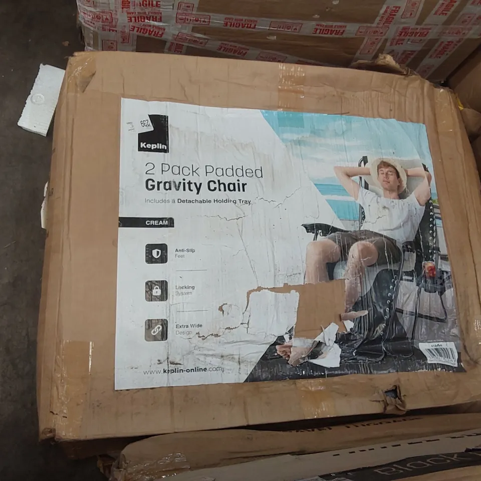 BOXED KEPLIN 2 PACK OF PADDED GRAVITY CHAIRS