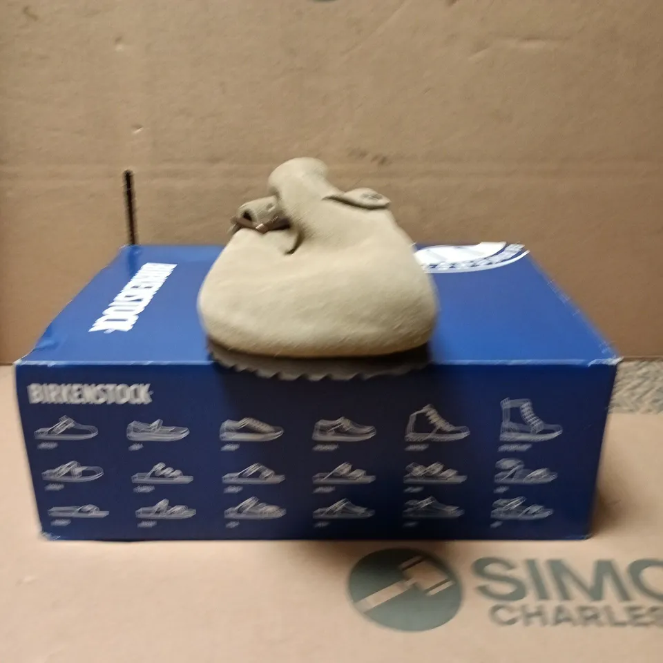 BIRKENSTOCK BOSTON BS TAUPE SUEDE LEATHER – UK 9.5 (EU 44) REGULAR FIT
