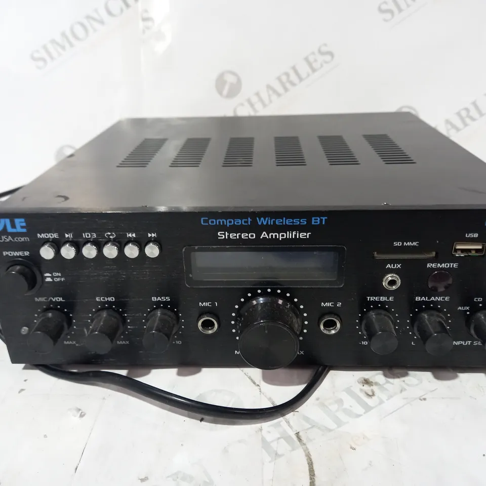 PYLE PDA6BU COMPACT WIRELESS BT STEREO AMPLIFIER