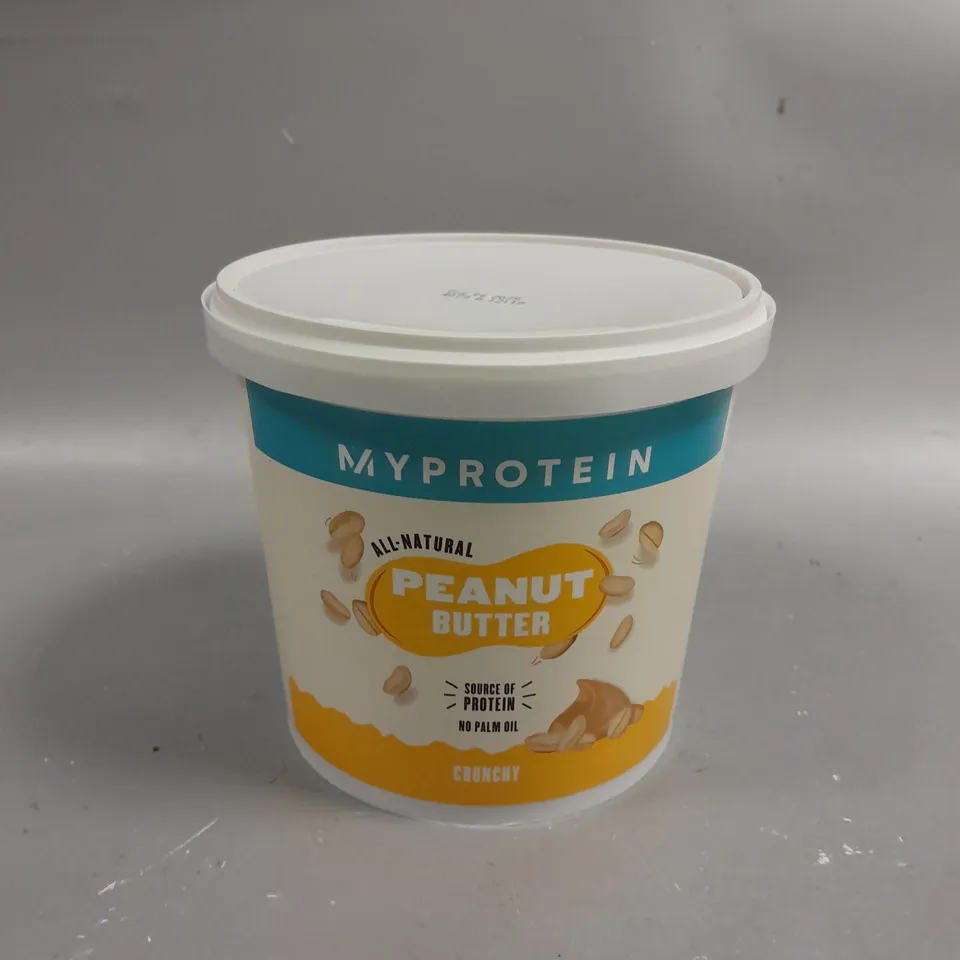 SEALED MYPROTEIN CRUNCHY ALL NATURAL PEANUT BUTTER - 1KG