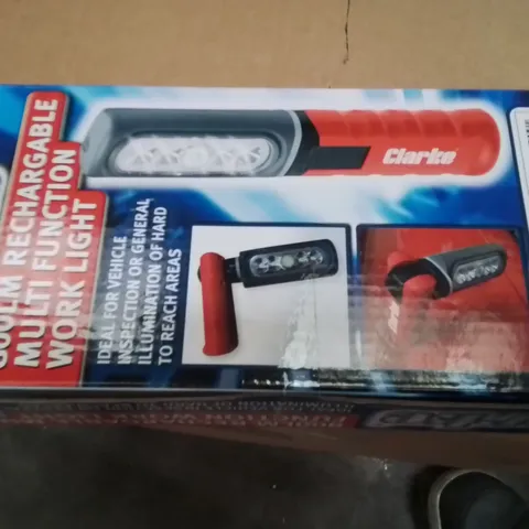 BOXED CLARKE MFL800R RECHARGEABLE MULTI FUNCTION WORK LIGHT (800 LM)