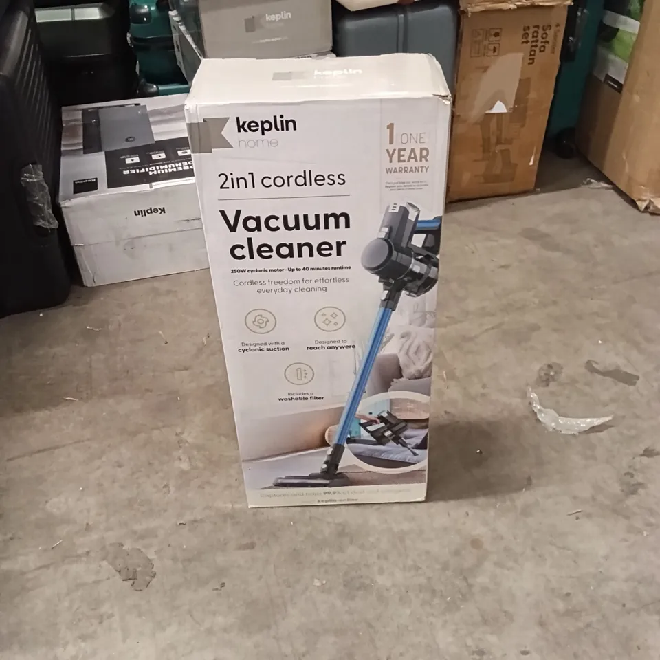 BOXED KEPLIN 2IN1 CORDLESS VACUUM CLEANER 