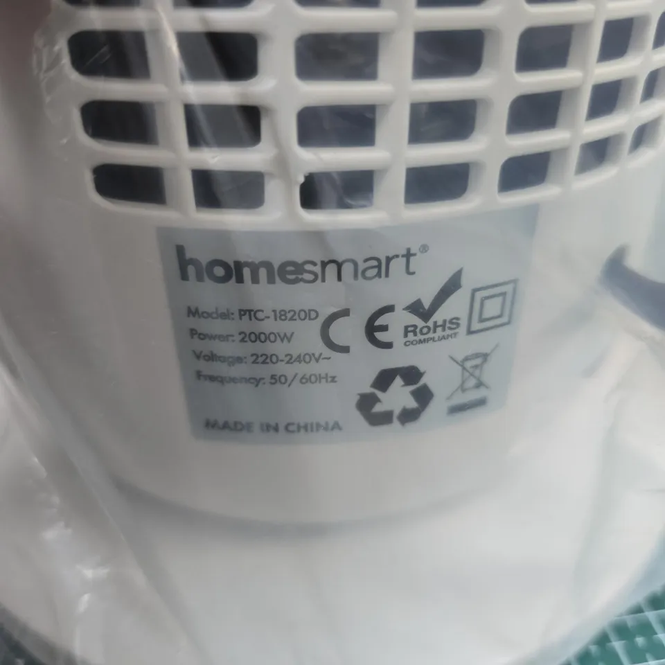 HOMESMART PORTABLE ELECTRIC PTC HEATER – 2000W, MODEL PTC-1820D