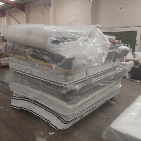 PALLET CONTAINING APPROXIMATELY 7x ASSORTED MATTRESSES, 6x HEADBOARDS