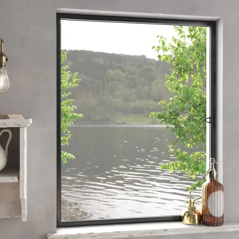 BOXED BELFRY KITCHEN INSECT SCREEN FOR WINDOWS ANTHRACITE 100×120CM