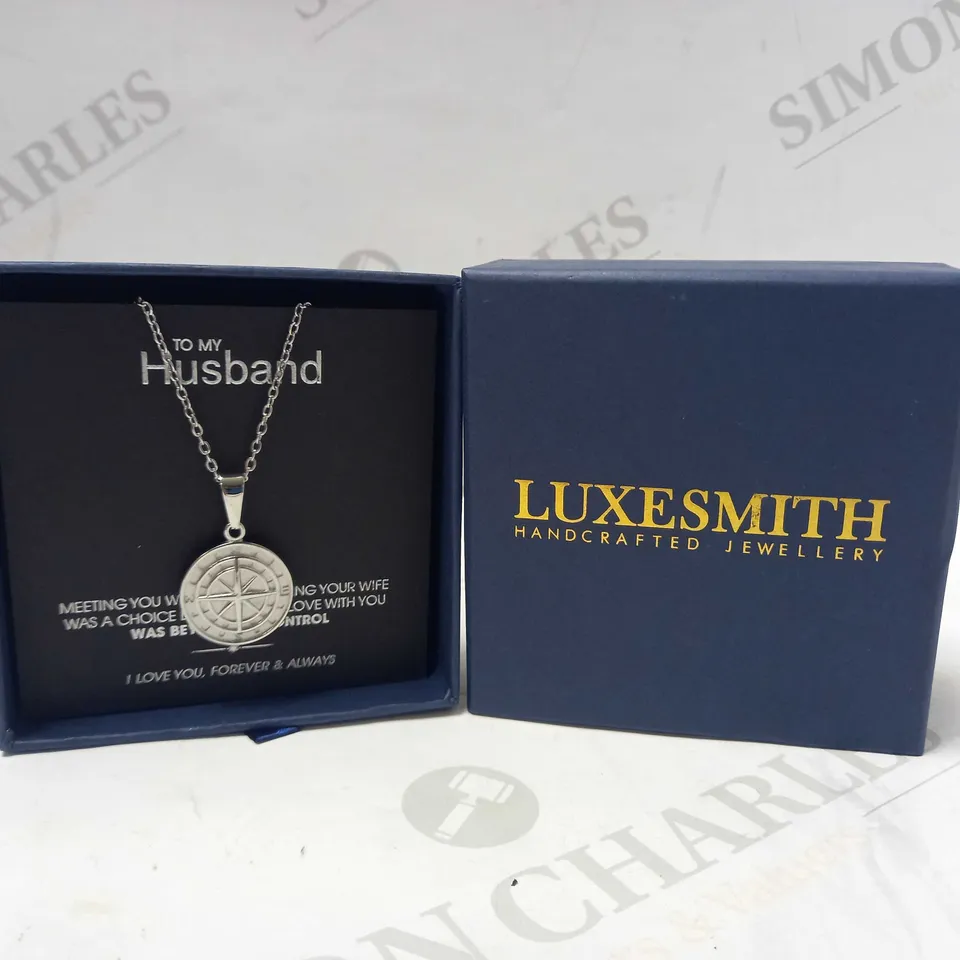 PERSONALISED LUXESMITH COMPASS NECKLACE 