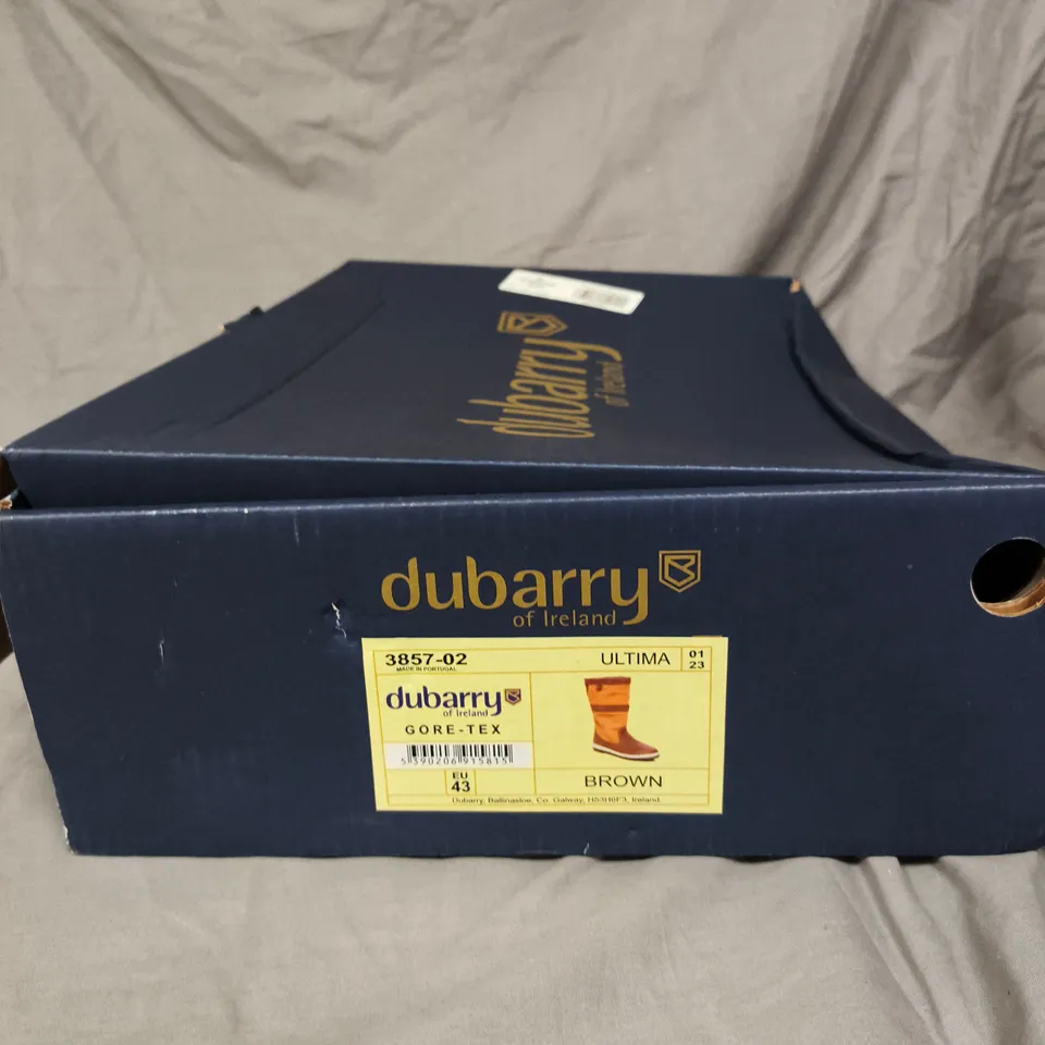 BOXED DUBARRY ULTIMA BOOTS - BROWN GORE-TEX, UK 9 (EU 43)