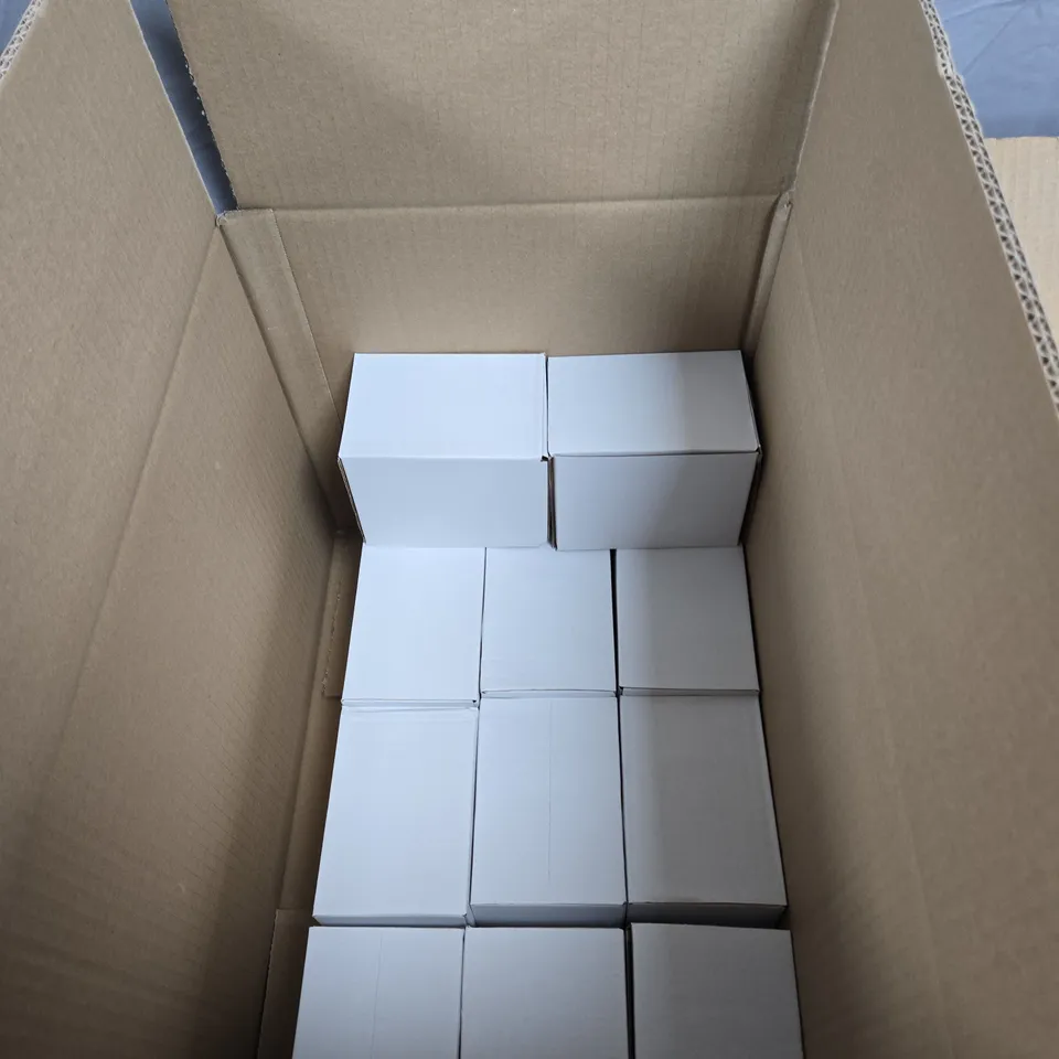 BOX OF 12 WHITE MUGS